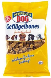 Produktbild von Perfecto Hund Belohnungssnack Geflügelbones für Adult 150g
