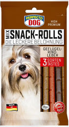 Perfecto Hund Belohnungssnack Kaurollen-Mix mit Geflügel, Rind und Leber für erwachsene Hunde 14 x 135g – Bild 1 von 1