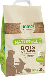 Produktbild von Perlinette Bois de Sapin Katzenstreu unparfümiert Holzstreu 2 x 25 l (20 kg)