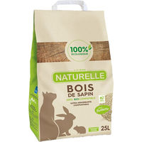 Produktbild von Perlinette Bois de Sapin Katzenstreu unparfümiert Holzstreu 2 x 25 l (20 kg)
