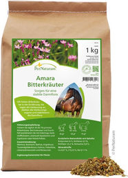 PerNaturam Amara Bitterkräuter Ergänzungsfutter zur Unterstützung der Verdauung und des Magen-Darm-Traktes 1000g – Bild 1 von 4
