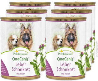 PerNaturam CuraCanis Hund Nassfutter Schonkost mit Leber für die Verdauung 2400g – Bild 1 von 2