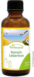 Produktbild von PerNaturam Dorsch-Lebertran Öl mit Vitaminen für Haut, Fell, Gelenke und Immunsystem 50 ml