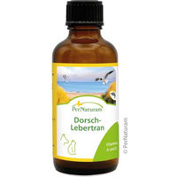 Produktbild von PerNaturam Dorsch-Lebertran Öl mit Vitaminen für Haut, Fell, Gelenke und Immunsystem 50 ml