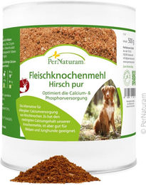 Produktbild von PerNaturam Fleischknochenmehl Hirsch pur Mineralfutter und Gelenk-Supplement für alle Tierarten und Altersstufen 500g
