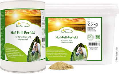 PerNaturam Huf-Fell-Perfekt Ergänzungsfutter für Haut, Fell und Hufe mit Vitaminen 1000g – Bild 1 von 2