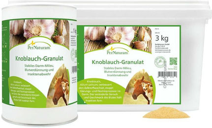 Produktbild von PerNaturam Knoblauchgranulat Ergänzungsfutter zur Unterstützung von Immunsystem und Magen-Darm-Trakt 1000g