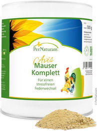 PerNaturam Mauser-Komplett AVIS Geflügel Futter zur Unterstützung von Gefieder und Haut für Vögel 1 kg – Bild 1 von 2