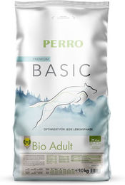 Produktbild von PERRO Basic Bio Trockenfutter Huhn Monoprotein Sensitive für Hunde Adult 1000g
