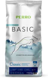 Produktbild von PERRO Basic Classic Trockenfutter für Hunde Adult Geflügel und Fisch 14,5 kg