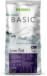 Produktbild von PERRO Basic Trockenfutter Low Fat für erwachsene Hunde zur Gewichtsreduktion 1kg