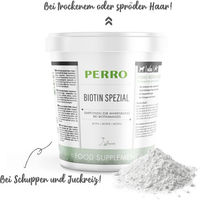 Produktbild von PERRO Biotin Spezial Pulver für Hunde zur Unterstützung von Haut und Fell 1000g
