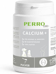 PERRO Care Calcium Plus Pulver Nahrungsergänzung für Hunde und Katzen zur Unterstützung von Gelenken, Knochen und Zahnpflege 320g – Bild 1 von 1