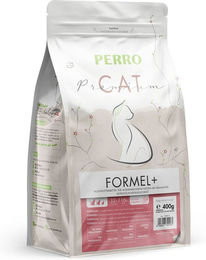 Produktbild von PERRO Cat Premium Formel+ Trockenfutter für Katzen Adult Geflügel Getreidefrei Sensitive 400g