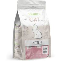 Produktbild von PERRO Cat Premium Kitten Trockenfutter für Katzen mit Geflügel und Fisch glutenfrei 400g