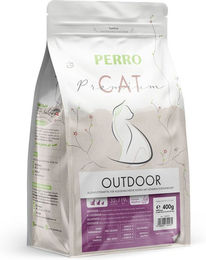 Produktbild von PERRO Cat Premium Outdoor Trockenfutter für Katzen Adult Geflügel Glutenfrei 400g