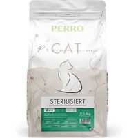 Produktbild von PERRO Cat Premium Trockenfutter für ausgewachsene Katzen Sterilisiert Geflügel Glutenfrei Light