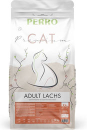 Produktbild von PERRO Cat Premium Trockenfutter für erwachsene Katzen mit Lachs und glutenfrei