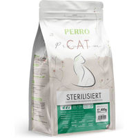 Produktbild von PERRO Cat Premium Trockenfutter für kastrierte Katzen Adult Geflügel Glutenfrei Light 400g