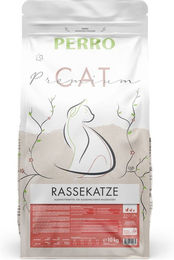 PERRO Cat Premium Trockenfutter für Langhaar-Rassekatzen Adult Geflügel Glutenfrei 1kg – Bild 1 von 2