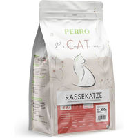 Produktbild von PERRO Cat Premium Trockenfutter für Langhaar-Rassekatzen Adult Geflügel Glutenfrei 400g
