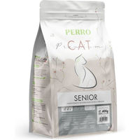 Produktbild von PERRO Cat Premium Trockenfutter für Senioren Geflügel Glutenfrei Sensitive mit niedrigem Phosphorgehalt 400g