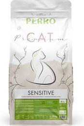 Produktbild von PERRO Cat Premium Trockenfutter Sensitive Geflügel und Fisch für erwachsene Katzen glutenfrei 1kg