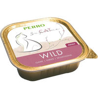Produktbild von PERRO Cat Supreme Adult Nassfutter Katze Wild und Rind Pastete getreidefrei und glutenfrei 1000g Dose