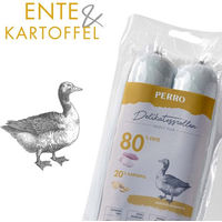 Produktbild von PERRO Delikatessrolle No.1 Ente Monoprotein Hundewurst glutenfrei 800g