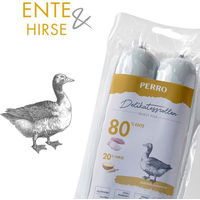 Produktbild von PERRO Delikatessrolle No.2 Ente und Hirse Monoprotein Hundewurst glutenfrei sensitive 800g