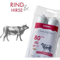 Produktbild von PERRO Delikatessrolle No.2 Rind und Hirse Hundewurst Monoprotein Glutenfrei 800g