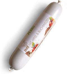 PERRO Delikatessrollen Hundewurst Ente Monoprotein Glutenfrei 400g – Bild 1 von 2