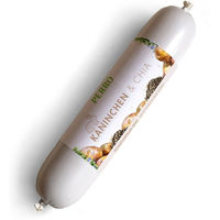 Produktbild von PERRO Delikatessrollen Kaninchen & Chia Monoprotein Hundewurst getreidefrei und glutenfrei 400g
