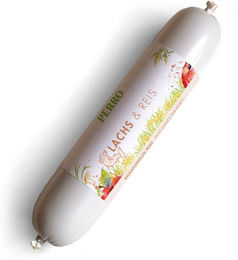Produktbild von PERRO Delikatessrollen Lachs & Reis Monoprotein Hund Schonkost Glutenfrei 400g