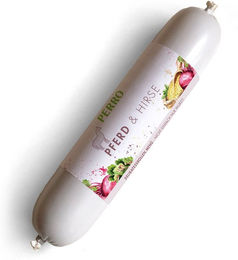 PERRO Delikatessrollen Menü Pferd & Hirse Monoprotein Hundewurst glutenfrei und sensitive 800g – Bild 1 von 3