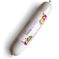 Produktbild von PERRO Delikatessrollen Menü Pferd & Hirse Monoprotein Hundewurst glutenfrei und sensitive 800g