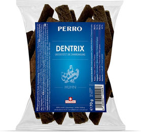 PERRO Dentrix Zahnpflege-Snack für Hunde mit Hirsch, Rind und Huhn getreidefrei und glutenfrei 70g – Bild 1 von 1