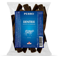 Produktbild von PERRO Dentrix Zahnpflege-Snack für Hunde mit Hirsch Rind und Huhn monoproteinisch und glutenfrei 70g