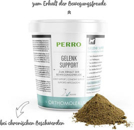 Produktbild von PERRO Gelenk Support Pulver für Hunde zur Unterstützung von Gelenken und Knochen 150g