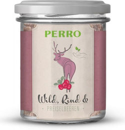 PERRO Geniesser Glas Set Nassfutter für Hunde mit Rind Huhn Wild oder Lamm getreidefrei und glutenfrei – Bild 1 von 4