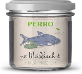 PERRO Geniesser Glas Set Nassfutter für Katzen mit Fisch, Geflügel, Lamm, Rind und Huhn getreidefrei und glutenfrei – Bild 1 von 4