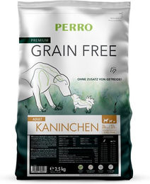 Produktbild von PERRO Grain Free Adult Hundetrockenfutter Kaninchen Getreidefrei Monoprotein