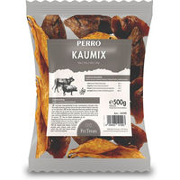 Produktbild von PERRO Kaumix Natur Kausnack für Hunde mit Rind, Huhn und Schwein 500g