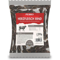 Produktbild von PERRO Kausnack Herzfleisch Rind Monoprotein für Hunde 200g