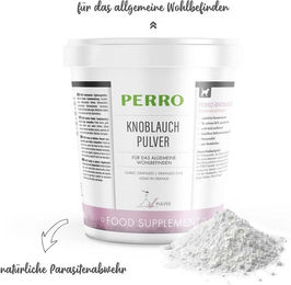 Produktbild von PERRO Knoblauchpulver für Hunde zur Immunstärkung sowie für Haut, Fell und Verdauung 1000g