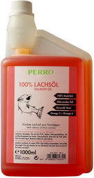 Produktbild von PERRO Lachsöl für Hunde und Katzen zur Unterstützung von Haut, Fell und Immunsystem 1000 ml