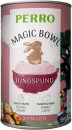 PERRO Magic Bowl Jungspund Truthahn & Kaninchen Junior Nassfutter für Hunde getreidefrei und sensitive 400g – Bild 1 von 1