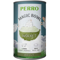 Produktbild von PERRO Magic Bowl Wolke 7 Lamm & Reis Hund Nassfutter Adult Monoprotein Glutenfrei 400g