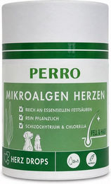 PERRO Mikroalgen Herzen vegetarischer Funktionssnack für Hunde und Katzen vegan ohne tierisches Protein für alle Altersstufen 1000g – Bild 1 von 2