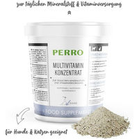 Produktbild von PERRO Multivitamin-Pulver für Hunde und Katzen zur Unterstützung von Immunsystem, Haut, Fell und Verdauung 1000g
